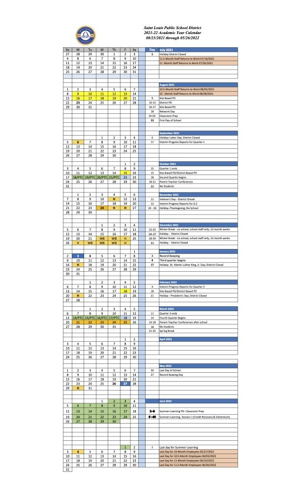 District Calendar